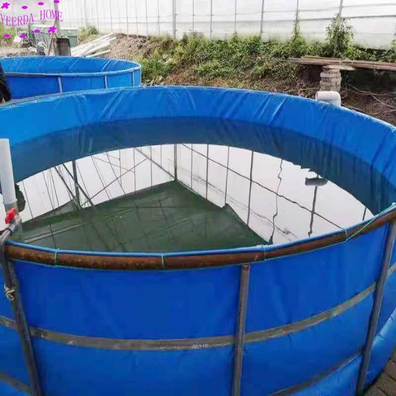 Tanque de lona de 3m de diámetro, estanque de cultivo de peces de Pvc grueso, depósito Circular, piscina puede personalizar el tamaño