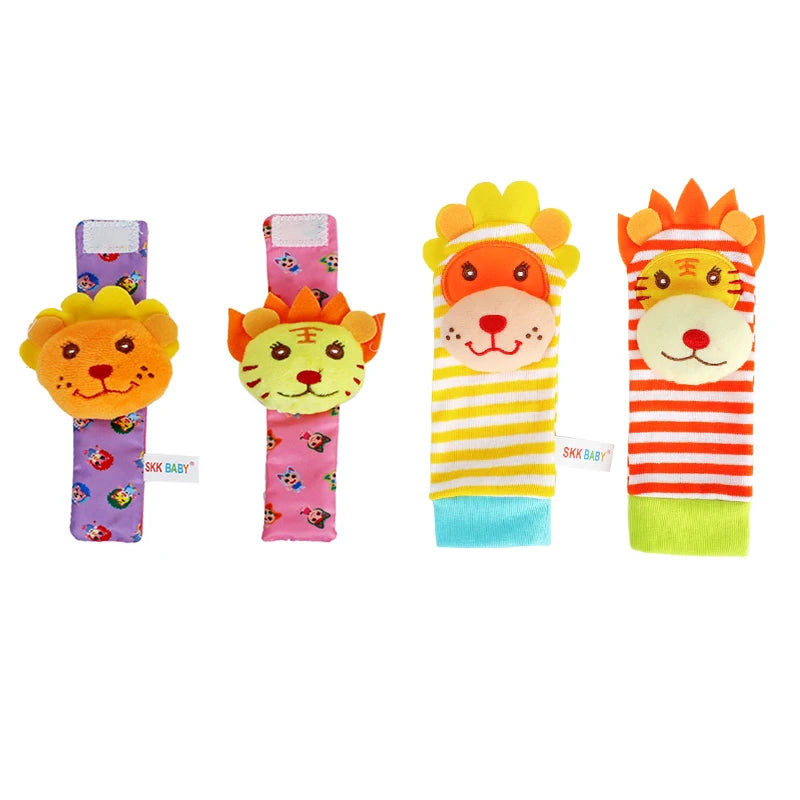 Juguetes de animales de peluche para bebés, sonajeros de muñeca, sonajeros para recién nacidos, juguetes para hacer sonidos, sonajero para bebés de 0 a 12 meses