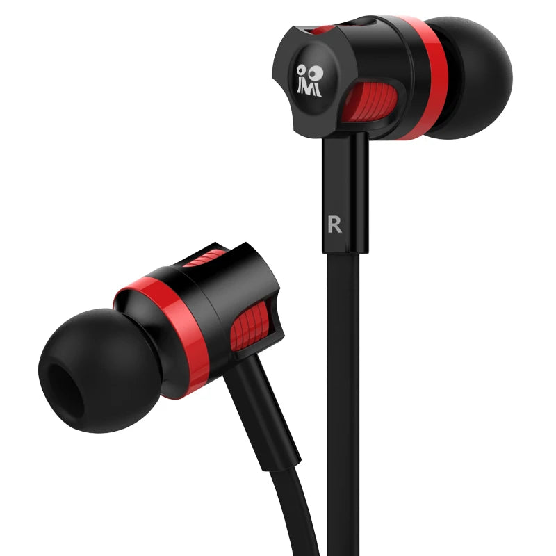 Auriculares Extra Bass con cable, auriculares de 3,5mm con micrófono, estilo fideos, auriculares deportivosки para Samsung