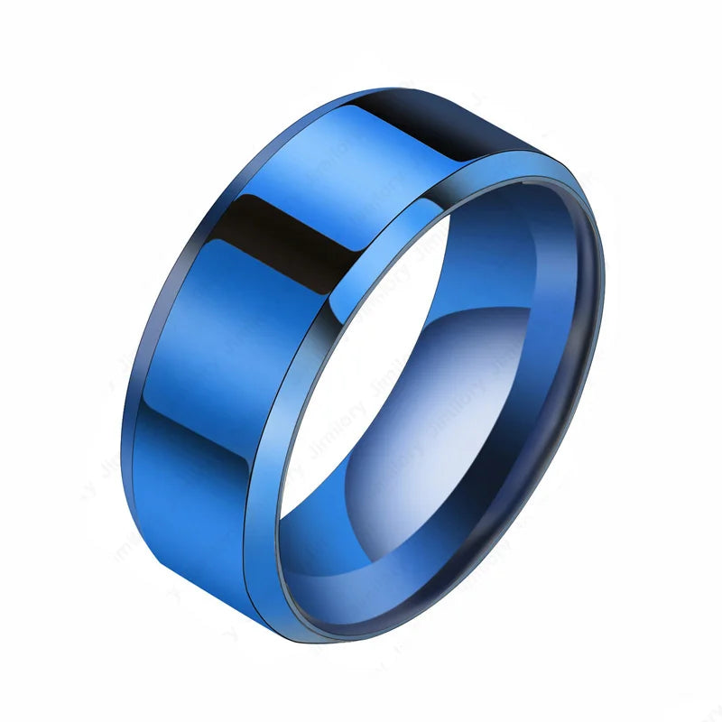 Anillos de boda Auxauxme con nombre personalizado, joyería personalizada con nombre grabado de acero inoxidable y fecha para mujeres y hombres, regalo de joyería de aniversario