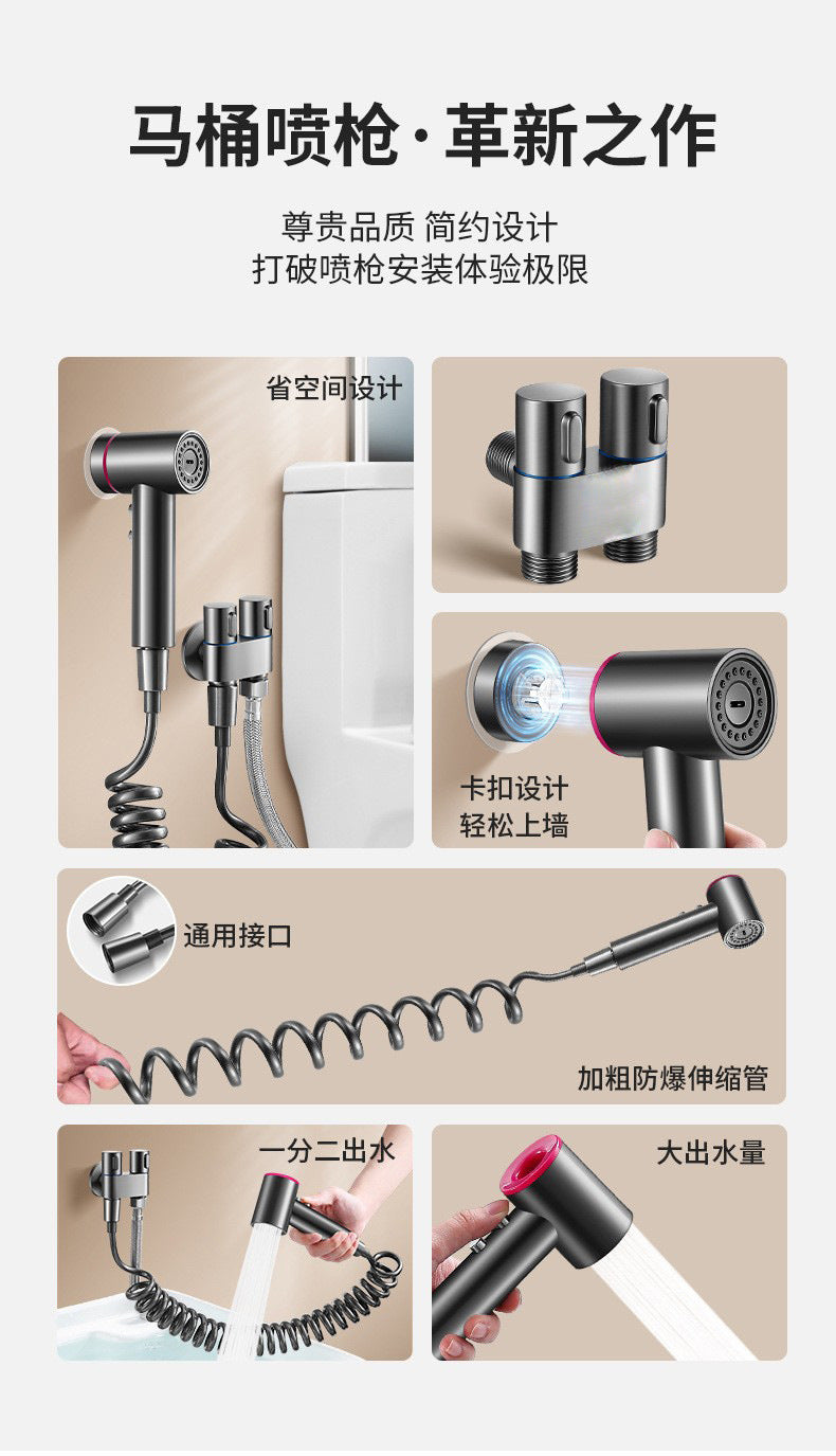 PULVERIZADOR DE bidé para baño, cabezal de ducha con filtro manual, autolimpieza