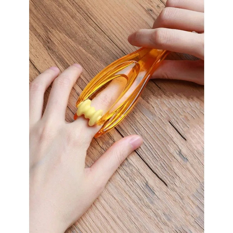 Rodillo de masaje para dedos, pinza para aliviar el dolor en las articulaciones, masajeador tipo rodillo, clip elástico para el cuidado de los dedos, relajación de meridianos, herramienta para relajar las manos