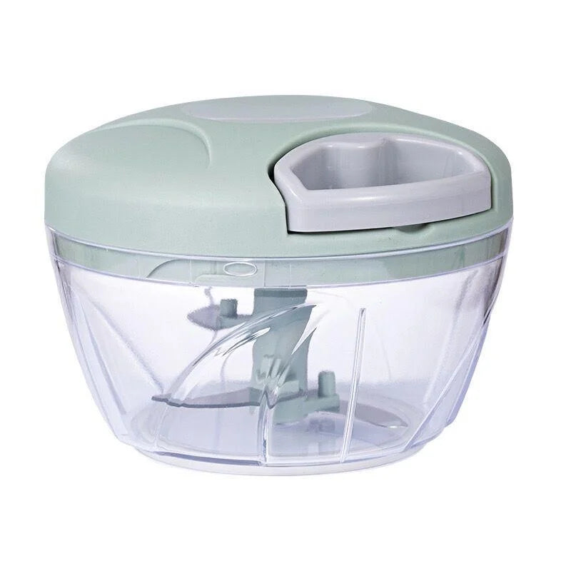 Picadora de carne Manual de 500/900ML, picadora de ajo giratoria, trituradora de prensa de ajo, cortador de cebolla y verduras, accesorios de cocina