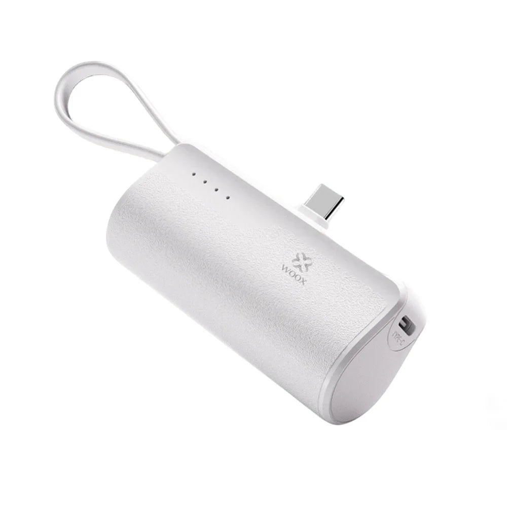 Mini batería externa de 5400 mAh con 2 salidas de carga tipo C para iPhone 15, 16, Huawei y Android, con pantalla de estado