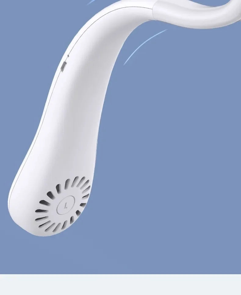 Nuevo Mini Ventilador de Cuello 2026, Portátil, Sin Aspas, Recargable, Enfriador de Aire, 3 Velocidades, Mini Ventilador Deportivo de Verano, Larga Duración para Exteriores