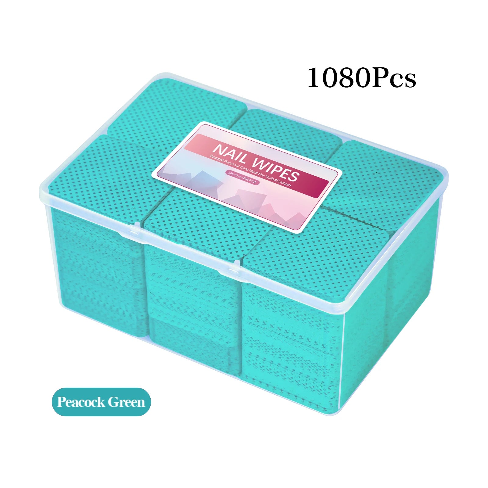 Toallitas de pegamento para pestañas sin pelusa para decoración de uñas en caja, removedor de esmalte de Gel de papel, pegamento limpio, almohadillas de algodón, Herramientas de limpieza de belleza, 1080 Uds.