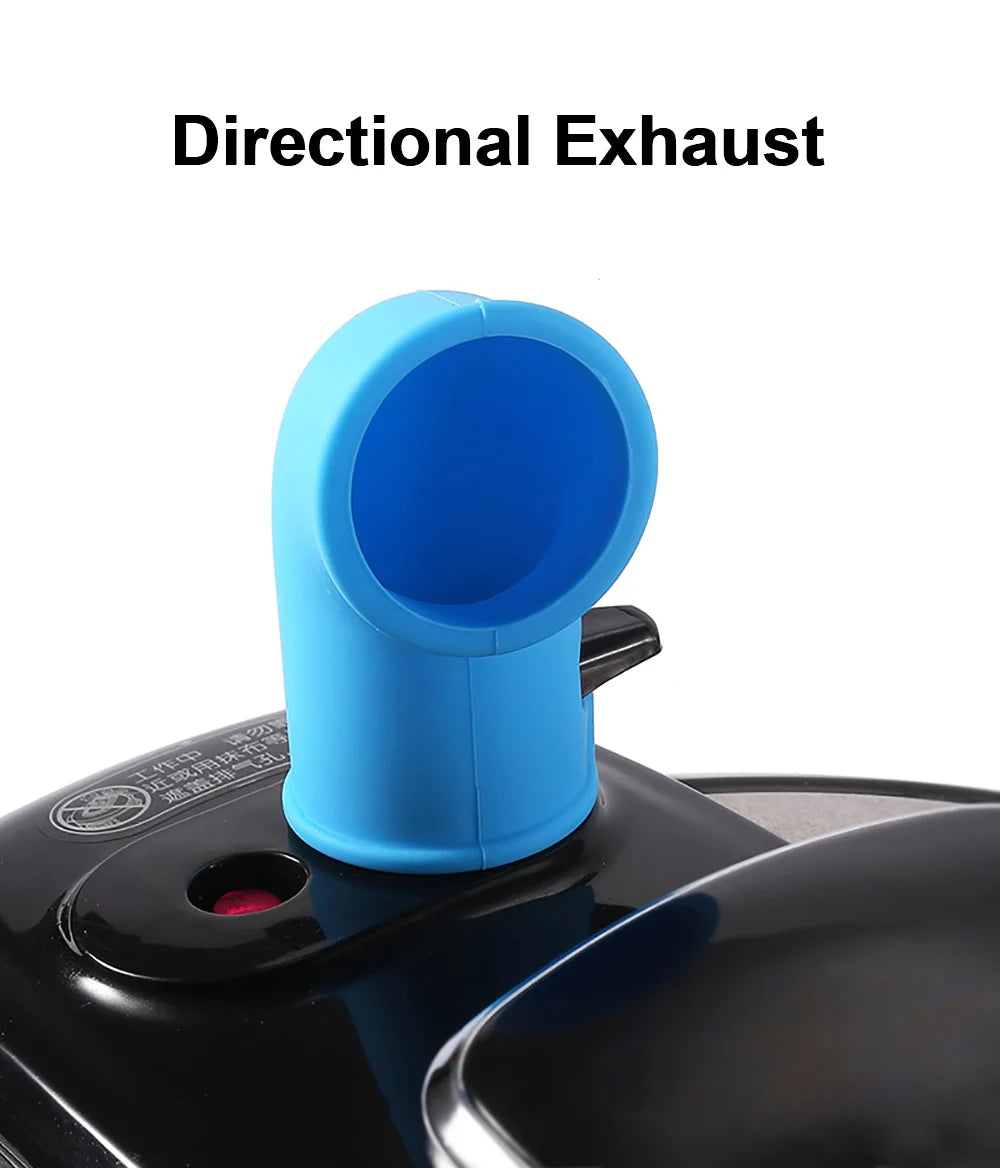 Olla a presión de silicona mundial, desviador de vapor, accesorios de válvula de liberación, olla instantánea de cocina giratoria 360, tubo de liberación de silicona