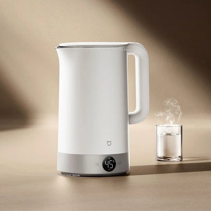 Nuevo hervidor eléctrico Mijia con temperatura constante 3 Pro, aislamiento de 24 horas, acero inoxidable 316L, calentamiento rápido de 1800w, 2L, aplicación MiHome