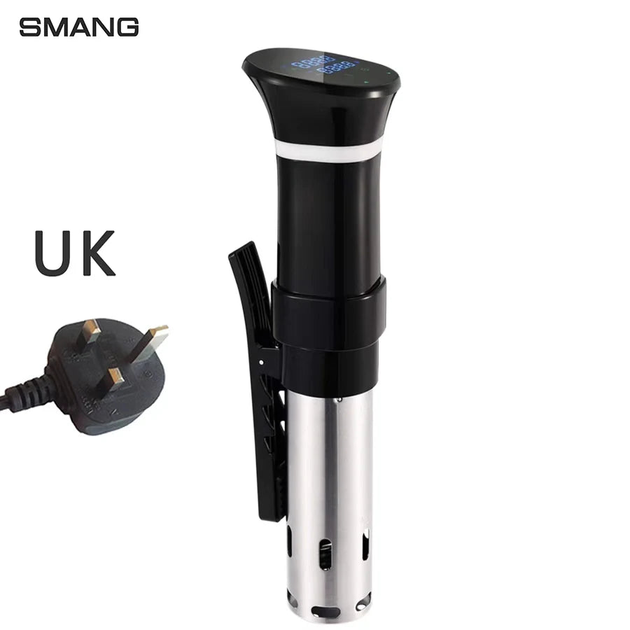 Sous Vide WIFI 1100W de alta potencia con función de olla de cocción lenta Temporizador de 99 horas y cocción al vacío de precisión, ±0,1 ° C Contraste de temperatura