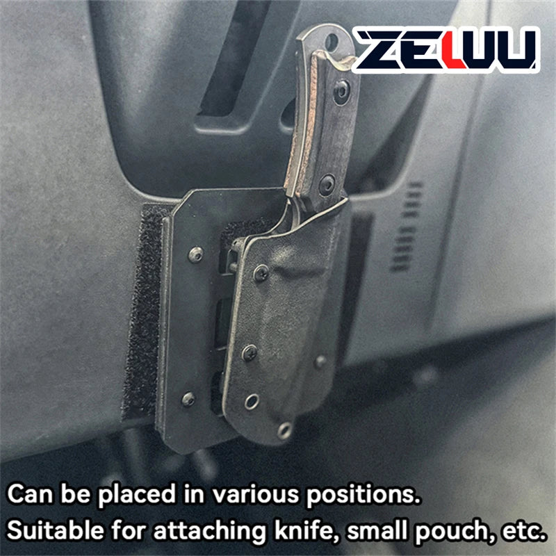Panel Molle Portátil para Almacenamiento Modular, Organizador de Vehículos, Consola Central, Almacenamiento en el Guantera, Plástico ABS, Accesorios Interiores para Automóviles