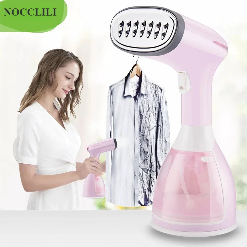 Vaporizador de ropa portátil de 1500W para ropa, máquina de plancha de vapor eléctrica pequeña portátil de tela para el hogar, 330ml, para uso doméstico y de viaje