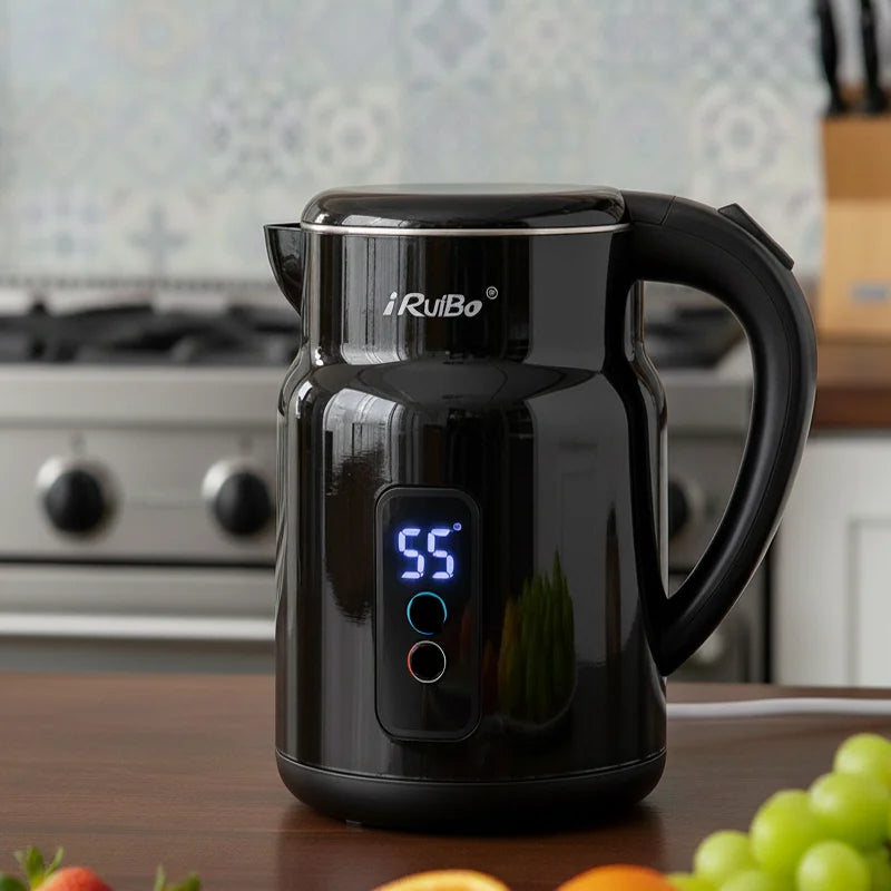 Iruibo 2.5l hervidor eléctrico 1000W casa cocina de calentamiento rápido hervidor de té de ebullición automático de protección de apagado de energía 110V hervidor de acero inoxidable