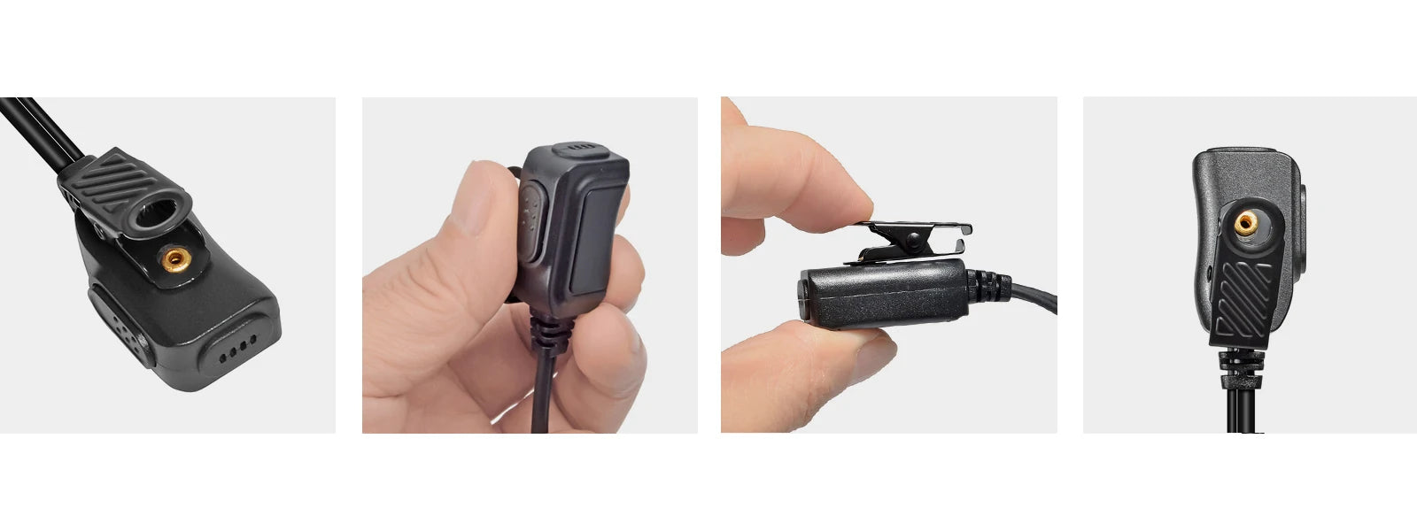 Auricular suave en forma de G para walkie talkie, auriculares de 2 pines con micrófono compatibles con Midland LXT118 GXT1000VP4 LXT500VP3 LXT600VP3