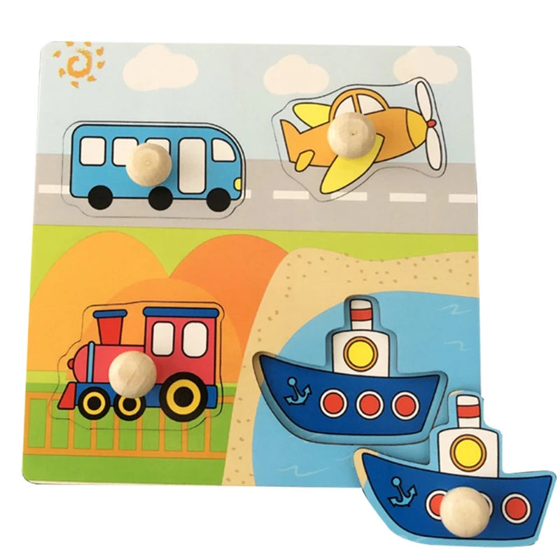 Rompecabezas Montessori para bebés juguetes de madera para niños de 1 2 y 3 años juegos educativos de aprendizaje para niños regalos de cumpleaños para niños