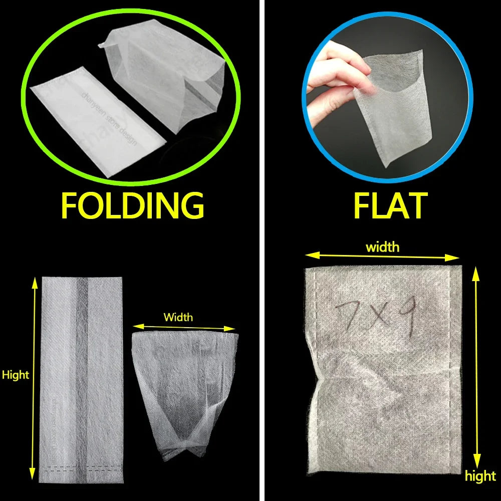 Bolsa de vivero biodegradable, bolsas de cultivo de plantas, semillas de tela no tejida para sembrar macetas para el hogar, accesorios de jardín, herramientas, 100-500 Uds.