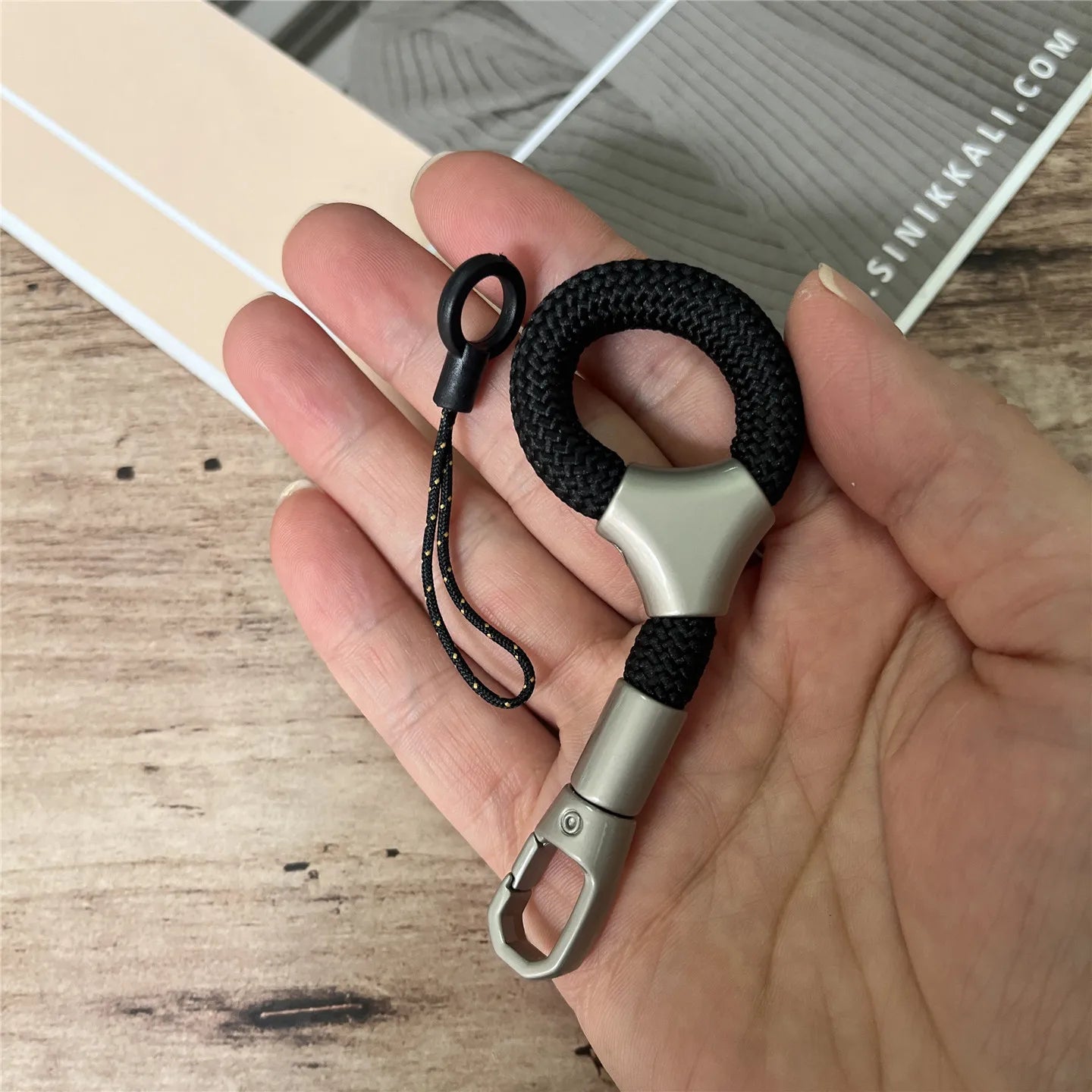Cordón para Teléfono Móvil de Metal Resistente, Llavero Antipérdida, Correa Sólida para Dedo, Cordón Premium para Llaves