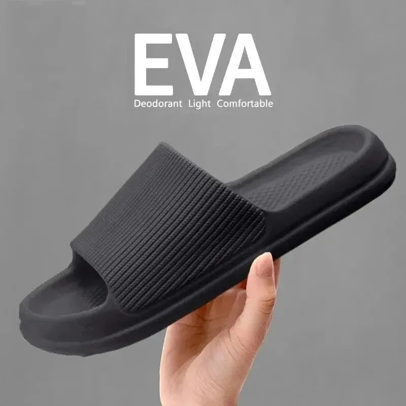 Zapatillas de Ducha Antideslizantes con Suela de EVA Suave para Hombres y Mujeres, Parejas, Impermeables, para el Hogar, Ocio, Baño, Pantuflas, Moda