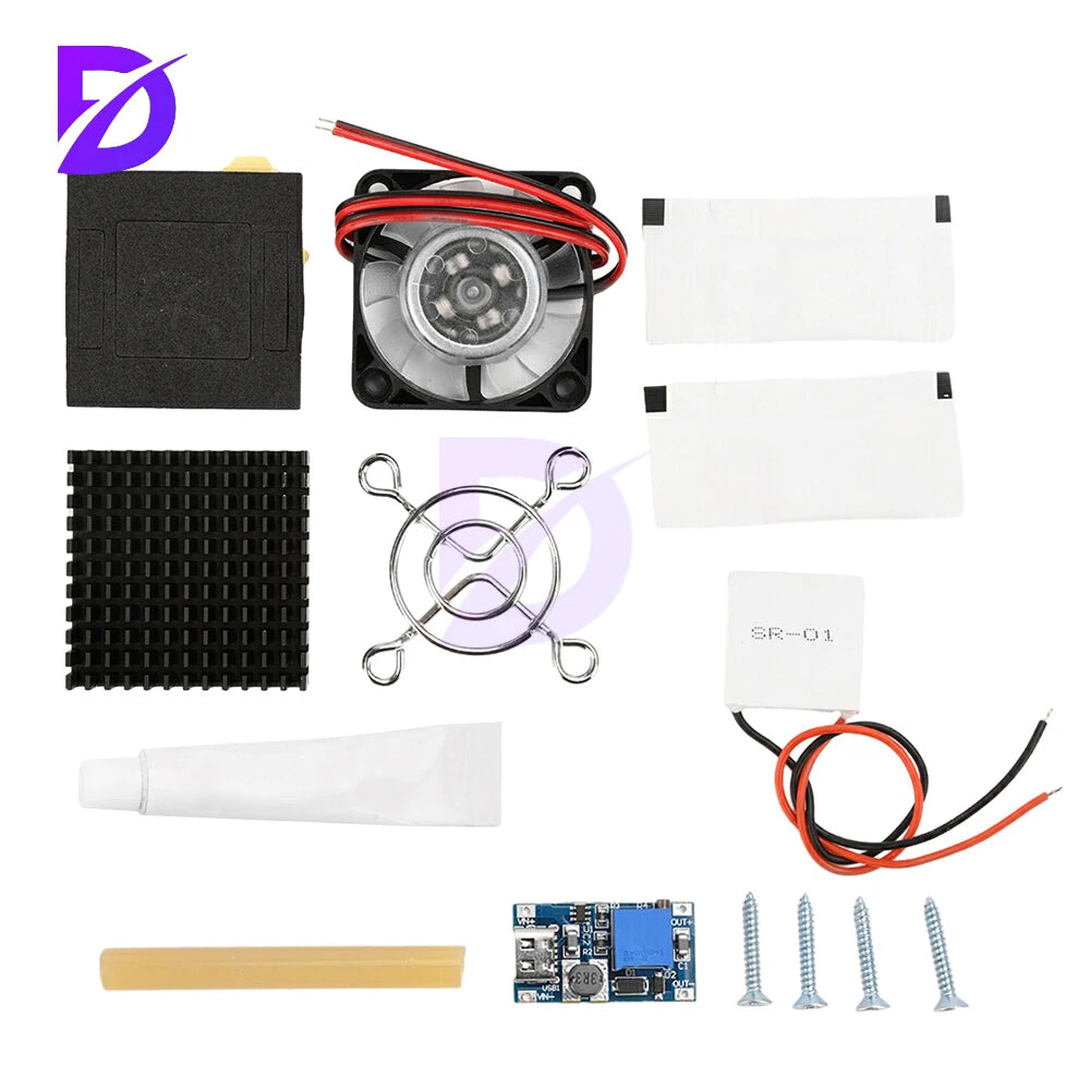 SR-01 5V DIY enfriador de radiador de teléfono móvil placa de refrigeración Semiconductor tableta silenciosa artefacto de disipación de calor de ordenador
