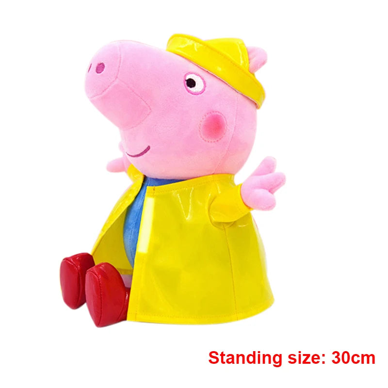 30cm Original Peppa Pig juguetes de peluche George Eddie Bear Mr dinosaurio figura de Anime juguetes de peluche niños juguete de regalo de Navidad