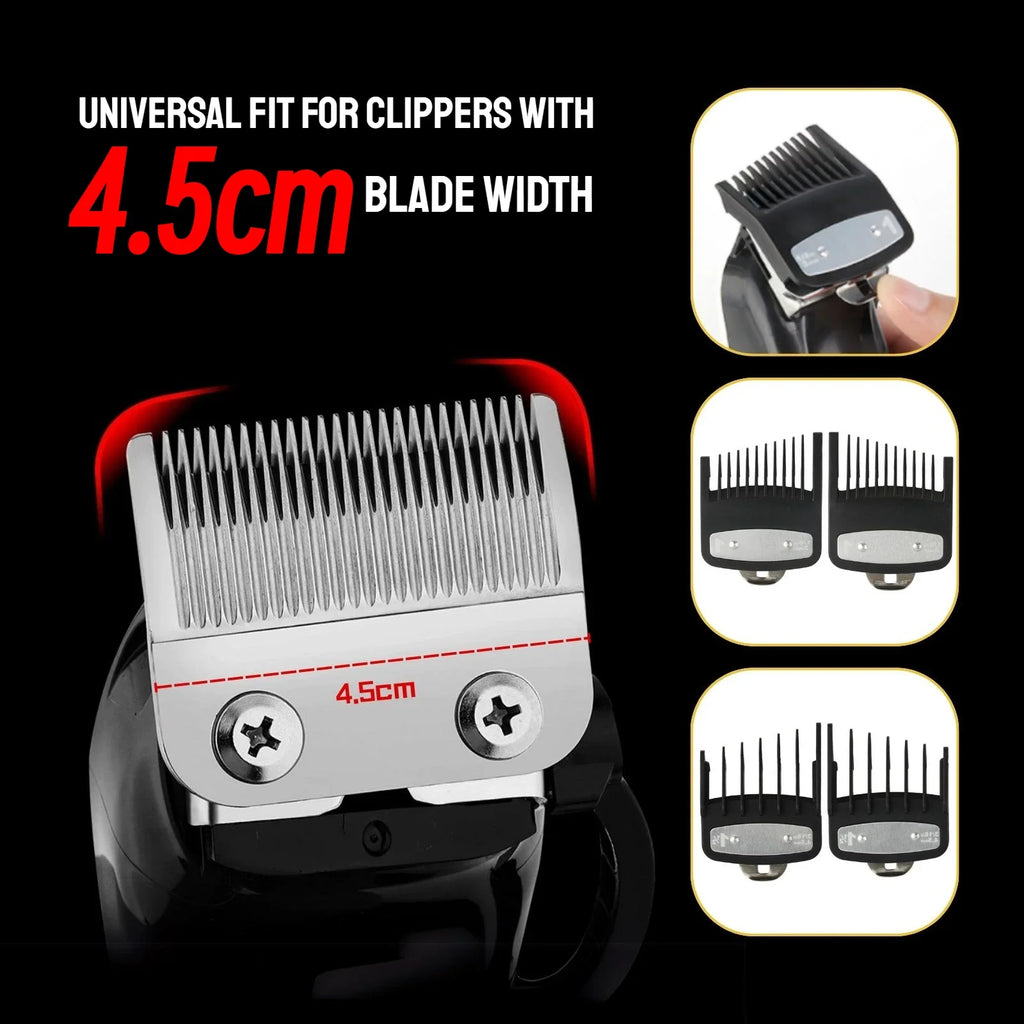 Peines de límite para cortapelos profesionales, guía de corte de pelo para peluquero, protectores para maquinilla de cortar el pelo, herramientas de estilismo de 3mm/4,5mm, 2 uds.