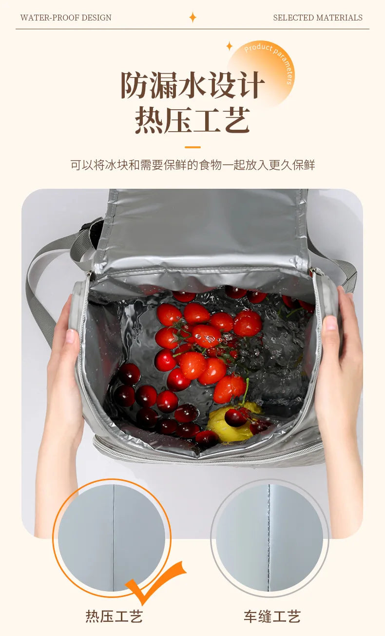 Mochila térmica para Picnic, para cerveza, Camping, bolsa de almuerzo para alimentos, bebidas, playa, viaje aislado, bolsa de refrigerador a prueba de fugas