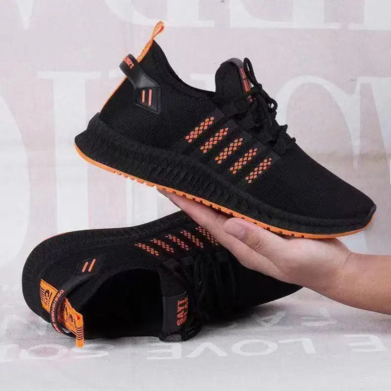 2024 otoño nueva moda zapatos de hombre de malla casual zapatillas antideslizantes moda transpirable calzado masculino al aire libre cómodo zapato ligero