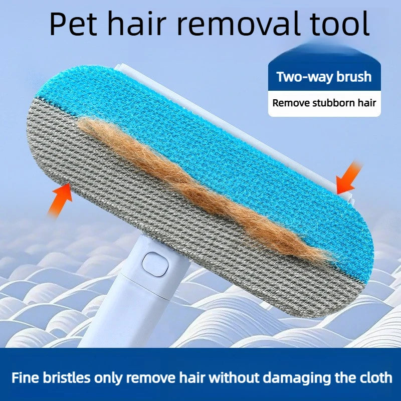 Cepillo Quitapelusas para Mascotas, Removedor de Pelo de Gato y Perro, Herramienta de Absorción de Pelo para Sofá, Cama y Alfombra