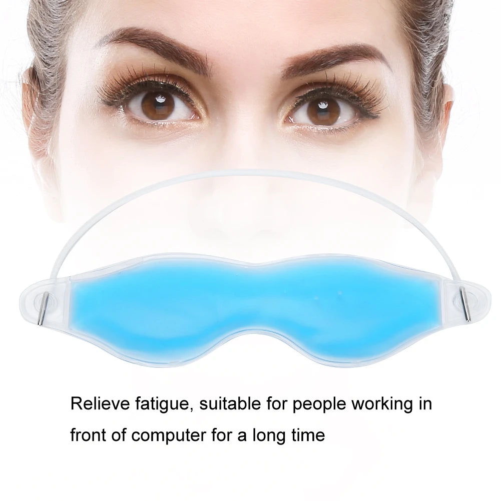 Mascarilla refrescante de Gel para ojos, almohadillas de compresión para terapia de hielo, gafas para dormir, parche de Spa, Gel curativo para máscara cómoda, eliminador de ojeras