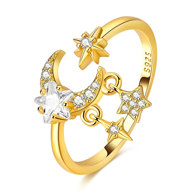 2024 nuevo anillo de plata 925 anillo de lazo brillante de circón anillo de boda de dedo Original S925 DIY regalo de joyería fina para mujer