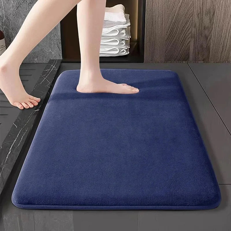 Alfombra de Piso Súper Absorbente, Alfombra de Baño Súper Absorbente, Alfombra de Baño Antideslizante de Terciopelo Coral, Alfombra de Puerta, Alfombra Antideslizante para Baño