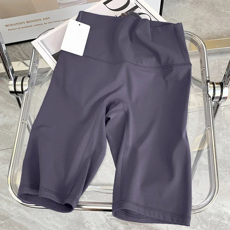 Pantalones cortos de Yoga de verano, mallas elásticas transpirables, mallas deportivas de secado rápido, Fitness, Yoga, ciclismo, pantalones cortos atléticos para gimnasio