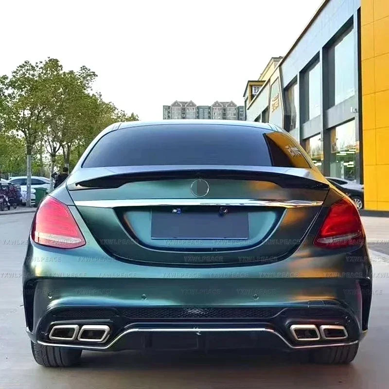 Alerón trasero para maletero de coche, accesorio de ABS, estilo Butson, W205 para Mercedes, 2015-2019, C200, C250, C300, C350, C400, C450, C220, 4 puertas