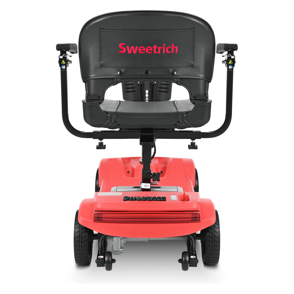 SWEETRICH S2 Scooter Eléctrico Plegable y Ajustable de Cuatro Ruedas y 250W con Freno Electromagnético para Personas Mayores y con Discapacidad