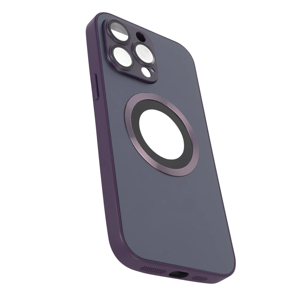 Funda de teléfono magnética a prueba de polvo y arañazos, funda protectora de vidrio esmerilado para IPhone14 Pro Max, funda de teléfono magnética