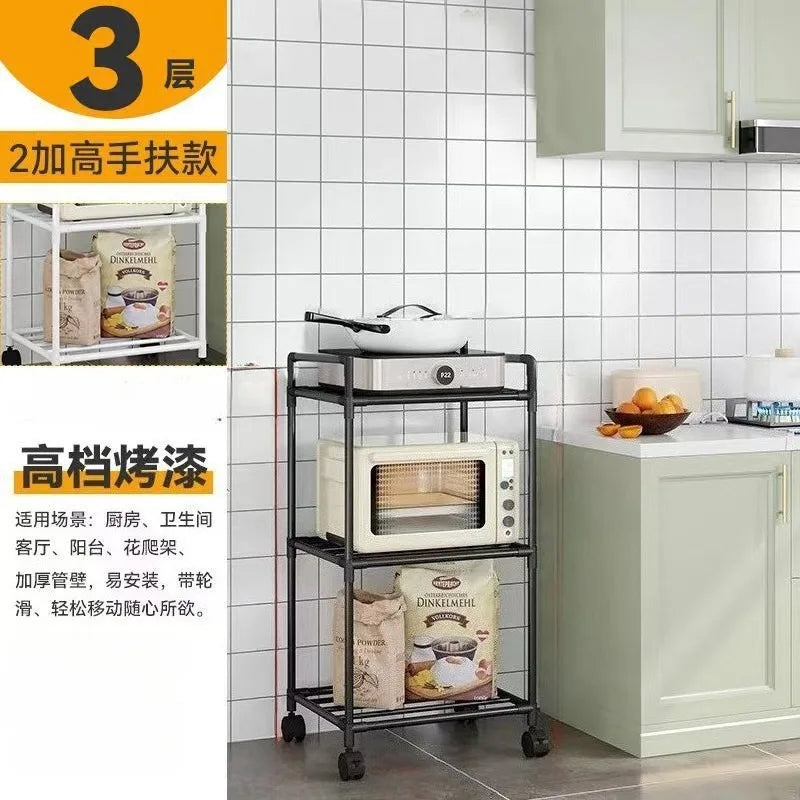 Carrito de almacenamiento para cocina con estantes - unidad de almacenamiento doméstica de varios niveles - organizador de estantes para baño