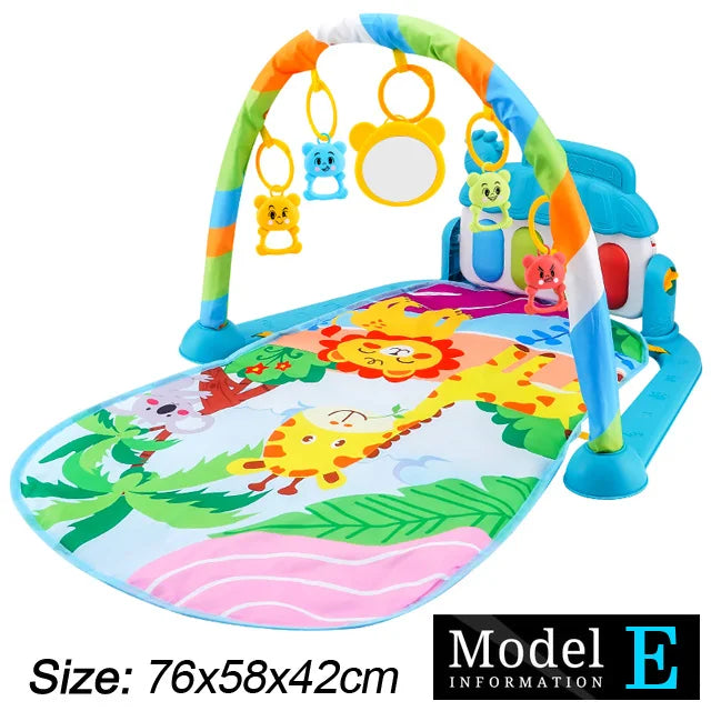 Soporte de Fitness para bebé, juego de música, juguetes de actividades de gimnasio, manta para gatear de Piano para recién nacido, almohadilla de juego de Pedal, regalos de educación temprana de 0 a 36 meses