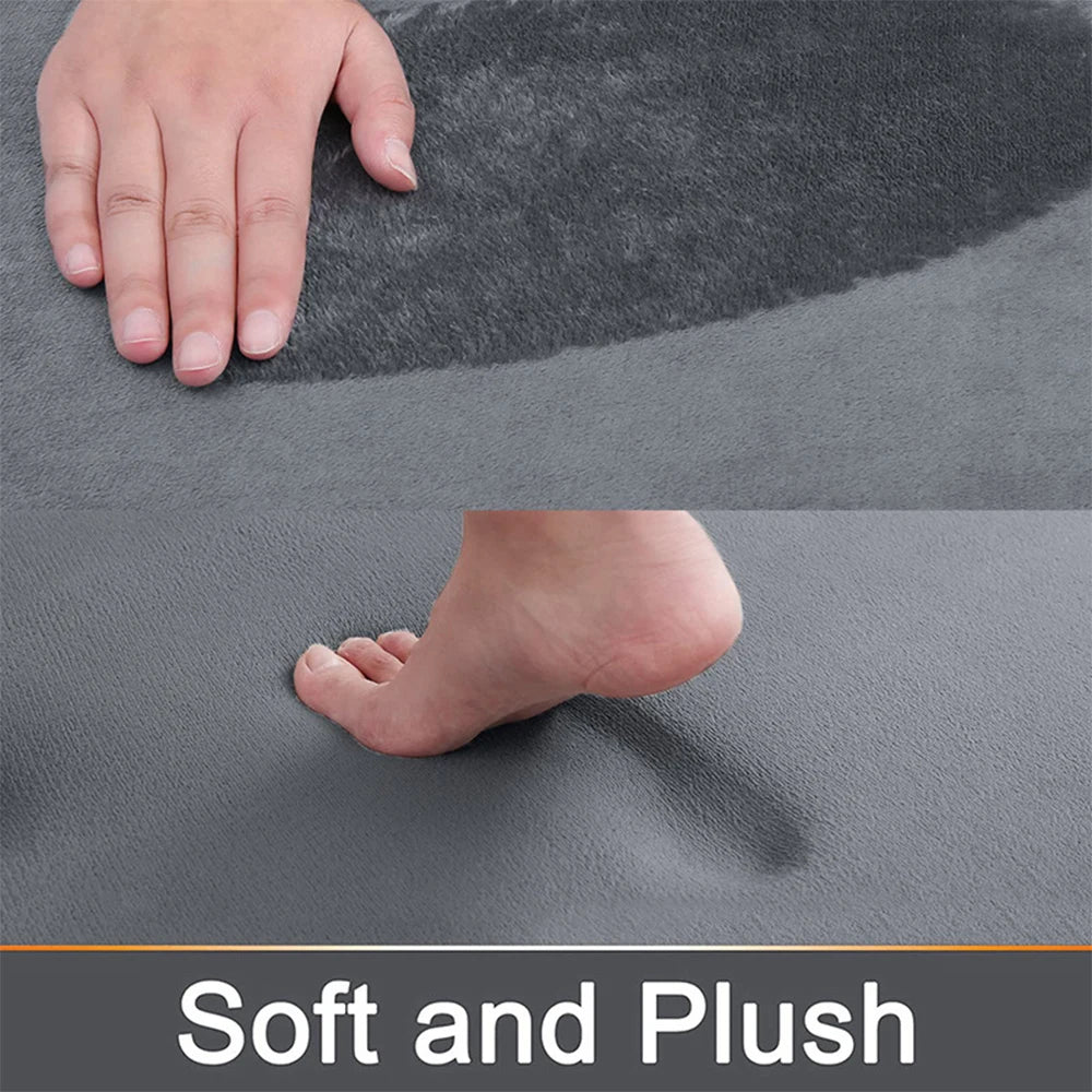 Alfombra súper absorbente, alfombra de baño súper absorbente, alfombra de baño de terciopelo coral súper antideslizante, alfombra de puerta