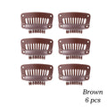 Clips de peluca de plástico negro de 32Mm, Clip a presión utilizado para extensiones de cabello, postizos de trama, pelucas, pinzas para el cabello grandes, herramientas de estilismo, accesorios para peluca