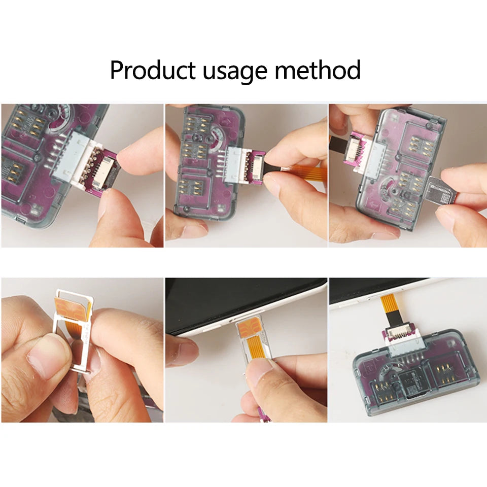 Herramienta de activación de tarjetas IC para teléfono TPC 4 en 1, adaptador de extensión de tarjeta universal, convertidor de tarjeta Micro SIM para iPhone y Android.