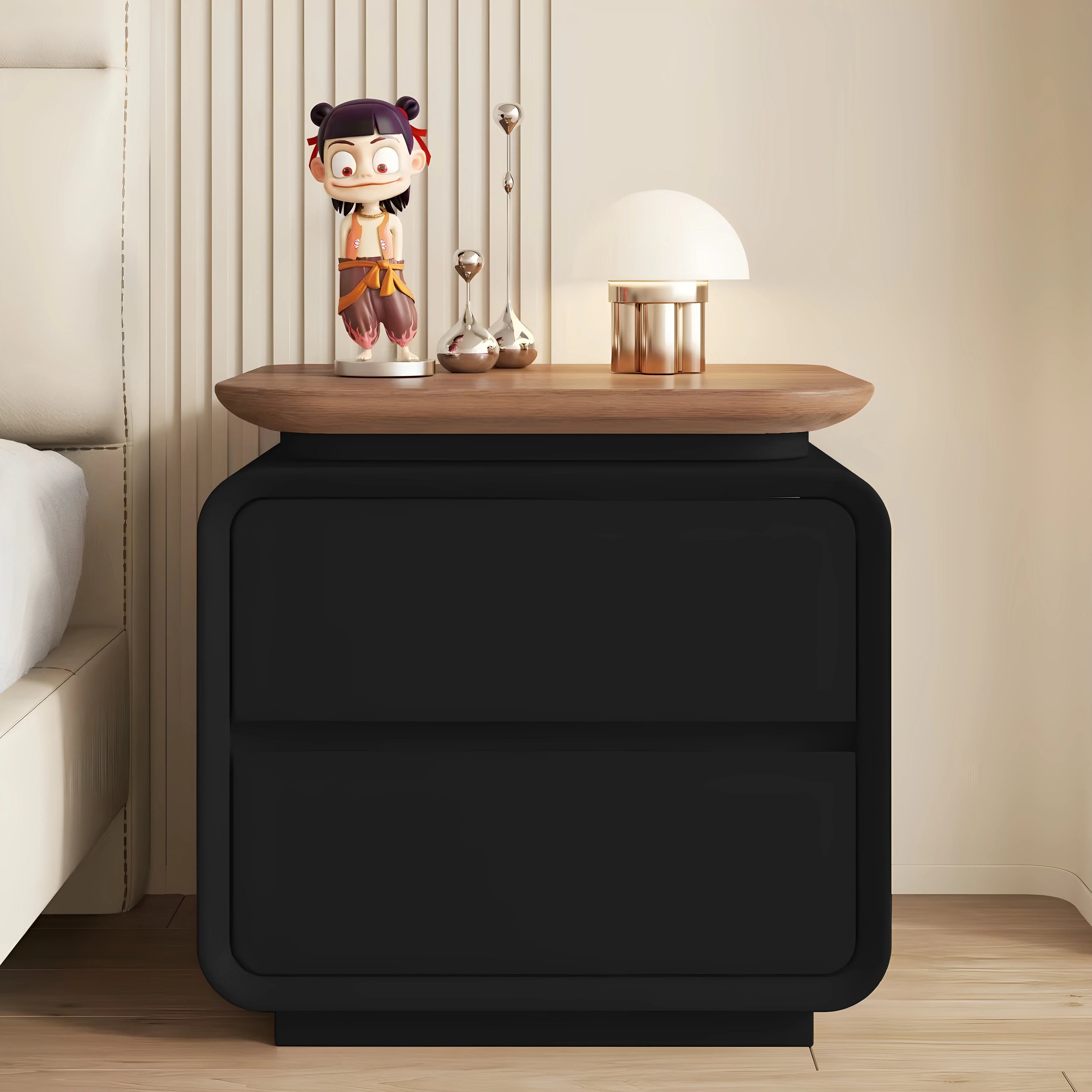 # *A forLuxury-Mesita De noche bonita, mesita De noche nórdica moderna que ahorra espacio, mesa De salón Bauhaus, muebles De dormitorio