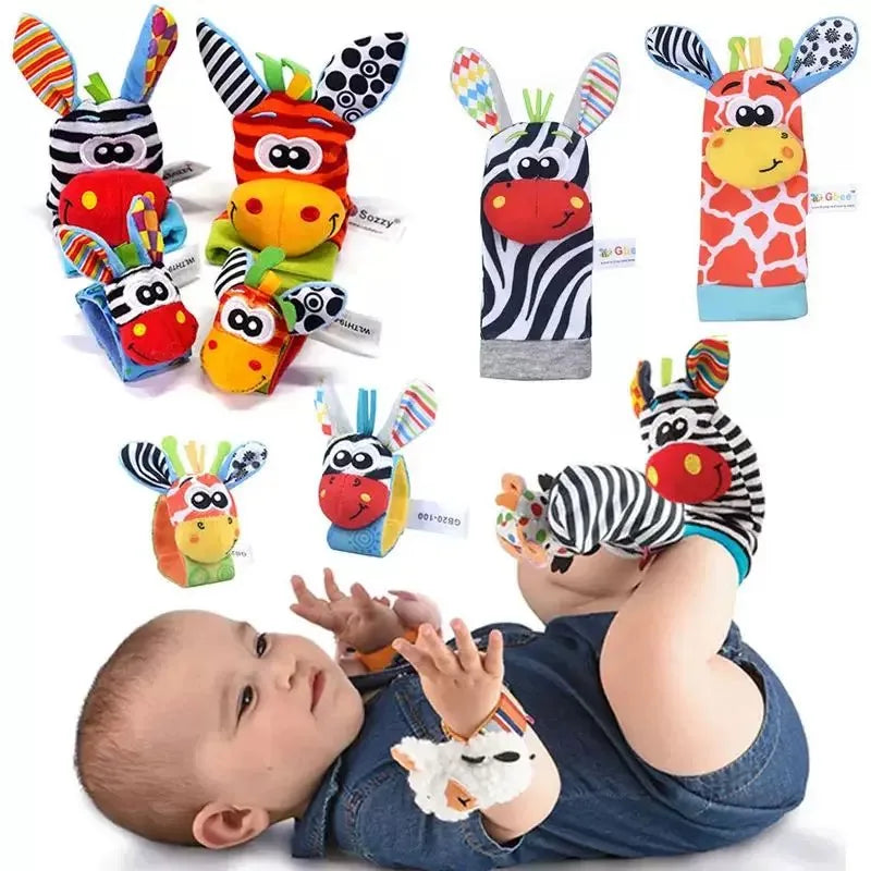 Juguetes de animales de peluche para bebés, sonajeros de muñeca, sonajeros para recién nacidos, juguetes para hacer sonidos, sonajero para bebés de 0 a 12 meses