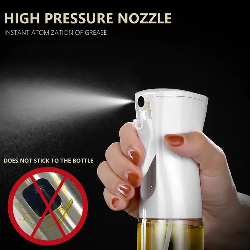 Botella pulverizadora de aceite de plástico para el hogar, botella pulverizadora de aceite o cepillo de aceite, nebulizador, relleno de niebla, cocina, barbacoa de doble uso, 200/300/500ml