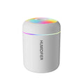 HOMEFISHMini-humidificador de aire, difusor de Aroma Usb, purificador de aceites esenciales, pulverizador de niebla fría, humidificador de escritorio LED para dormitorio y hogar