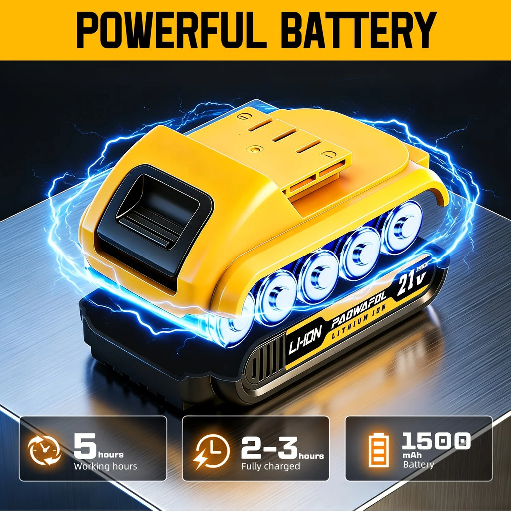 Juego de taladro eléctrico, 209 piezas, taladro atornillador de iones de litio y juego de herramientas para el hogar, kit de herramientas para reparaciones domésticas con taladro en estuche de almacenamiento