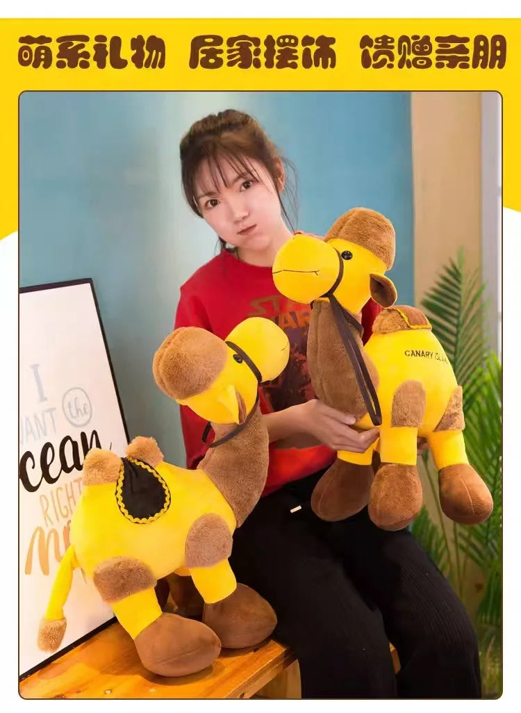 Juguete de Peluche de Camello de Simulación, Muñeco de Camello del Desierto, Almohada Creativa de Camello, Juguete para Niños, Regalo Kawayi