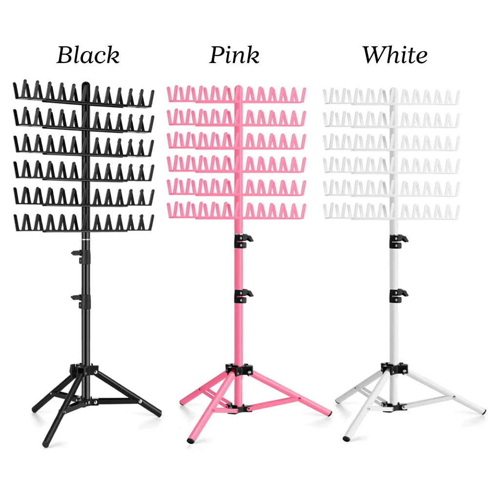 Nunify-estante para el cabello para trenzar, divisor de 144 clavijas para soporte separador, estante para el cabello trenzado, soporte de extensión de pie, colgador