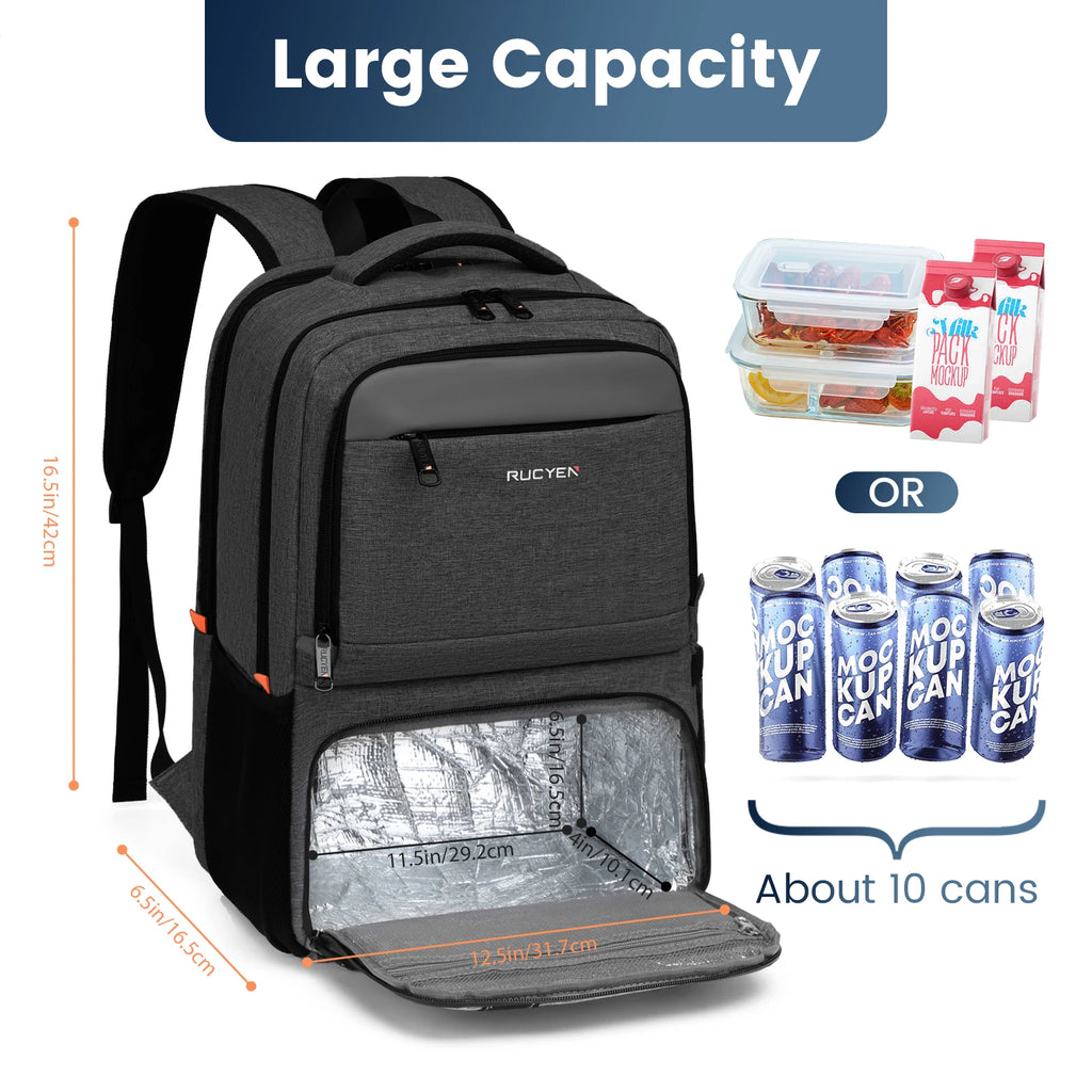 Mochila para el almuerzo, bolsa de Picnic con aislamiento, bolsa de viaje multifuncional, gran capacidad, Picnic al aire libre, Camping, mochila impermeable