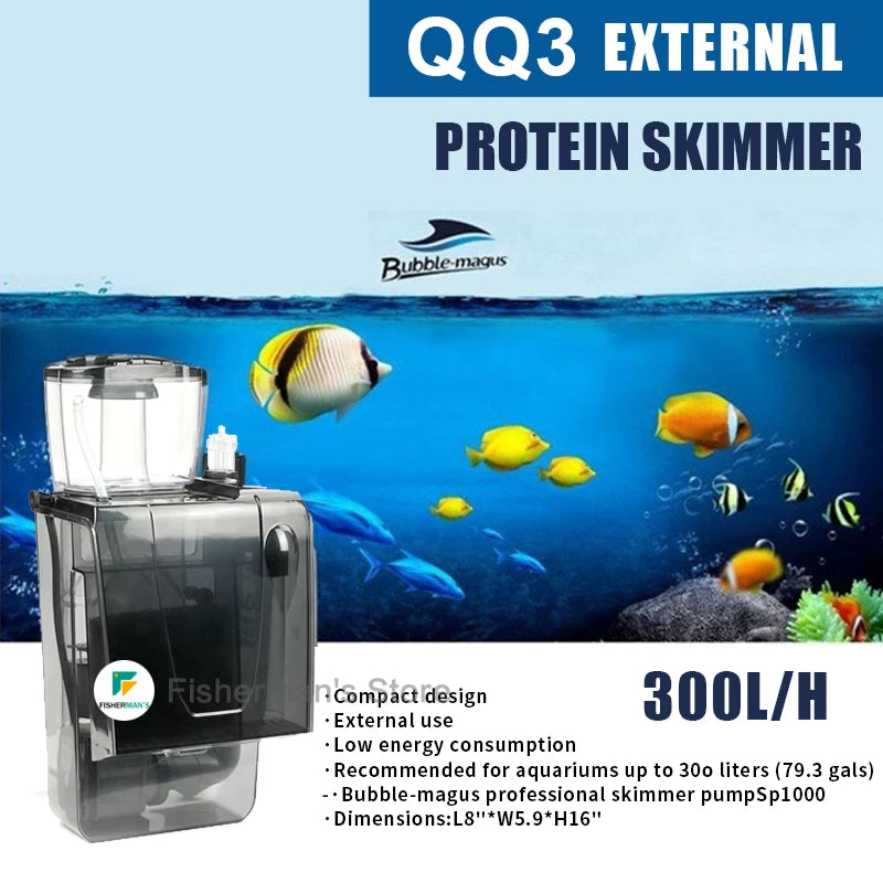 Bubble Magus BM QQ3 8W, para acuario marino de 300L, acuario Ultra Wave