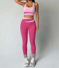 Conjunto de yoga para mujer, ropa deportiva sexy, sujetador deportivo, traje deportivo, leggings transpirables de cintura alta, conjunto atlético para gimnasio, ropa deportiva para entrenamiento.