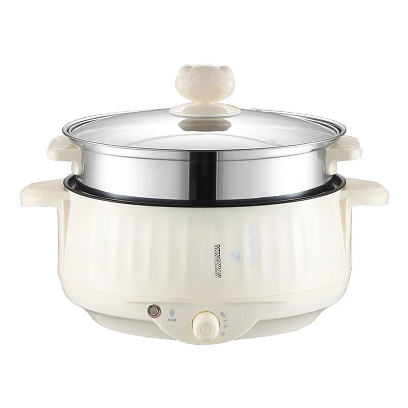Olla eléctrica de una o doble capa de 1.7L, olla antiadherente para el hogar, olla de arroz, utensilios para cocinar
